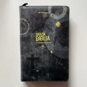 Biblia de Promesas Manual Negro y Amarillo