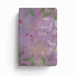 Biblia de Promesas Manual Letra Grande Lila Rosa