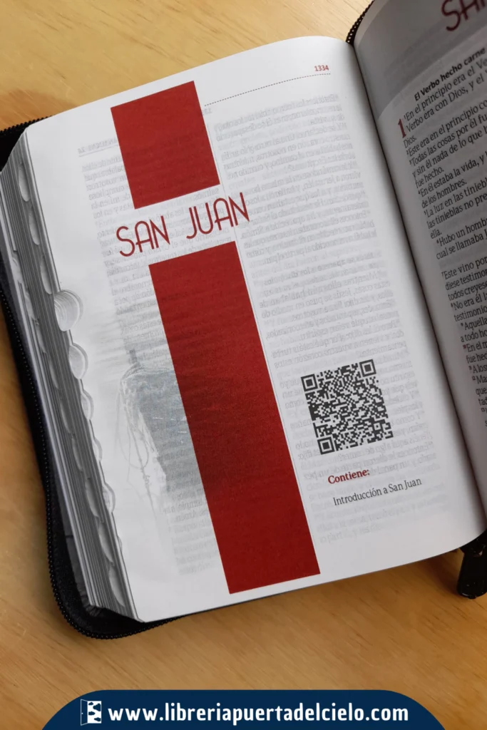 Biblia Negro Canto Plateado Cierre . abierto