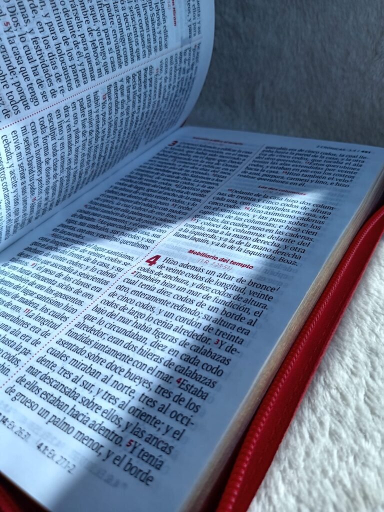 Biblia Reina Valera Con Cierre Color Rojo por dentro