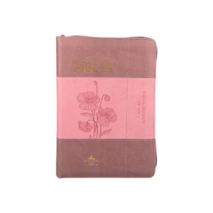 Biblia Coral Rosa Floral   RVR60